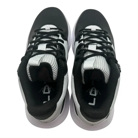 Under Armour Lockdown 7 Basketball Shoes Men's Size 12‎ Black White Sneakers